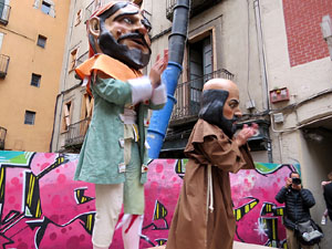 Fires 2018. Passejada amb els capgrossos de la ciutat i Fal&middot;lera Gironina