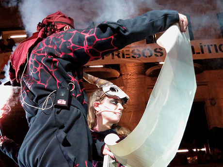 Fires 2018. Preg&oacute; a c&agrave;rrec de Diables de l'Onyar, que celebren el seu 30&egrave; aniversari