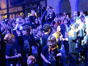 Fires 2018. Preg&oacute; de Fires. Entrada i ballades de capgrossos, gegants i far&agrave;ndula a la pla&ccedil;a del Vi