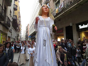 Fires 2018. Preg&oacute; de Fires. Les cercaviles de gegants i capgrossos fins la pla&ccedil;a del Vi