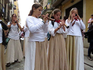 Fires 2018. Preg&oacute; de Fires. Les cercaviles de gegants i capgrossos fins la pla&ccedil;a del Vi