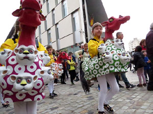 Fires 2018. Preg&oacute; de Fires. Les cercaviles de gegants i capgrossos fins la pla&ccedil;a del Vi