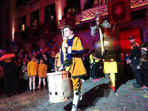 Fires 2018. Preg&oacute; de Fires. Balls de l'&Agrave;liga i els gegants de la ciutat