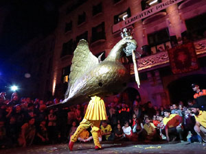 Fires 2018. Preg&oacute; de Fires. Balls de l'&Agrave;liga i els gegants de la ciutat