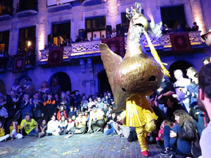 Fires 2018. Preg&oacute; de Fires. Balls de l'&Agrave;liga i els gegants de la ciutat