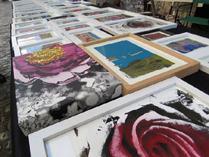 Fires 2018. Fira del Dibuix, la Pintura i la Fotografia a la Rambla de la Llibertat i la pla&ccedil;a del Vi, i Fira de l'Alimentaci&oacute