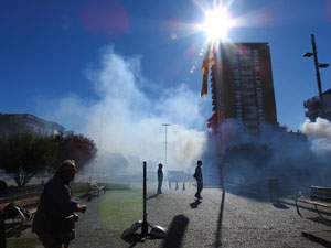 Fires 2018. La tronada dels Quatre Rius a la pla&ccedil;a Catalunya
