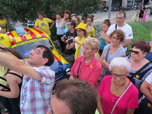 Mural de fotografies pels 10 mesos de l�empresonament de Jordi Cuixart i Jordi S&agrave;nchez