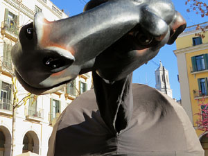 Nadal 2018 a Girona. Els Pastorets de la Mula Baba a la pla&ccedil;a del Pallol