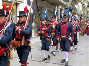 XI Festa Reviu els Setges Napole&ograve;nics de Girona. Desfilada pels carrers de Girona