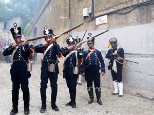 XI Festa Reviu els Setges Napole&ograve;nics de Girona. Combats al carrer Pere de Rocabert&iacute;