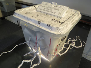 Exposició '55 urnes per la Llibertat' a la Fundació Fita, a la Casa de Cultura de Girona