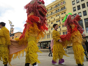 Celebraci&oacute; de l'any nou xin&egrave;s, el 4717, any del Porc, a Girona