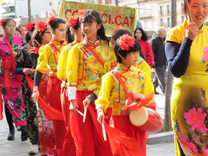 Celebraci&oacute; de l'any nou xin&egrave;s, el 4717, any del Porc, a Girona
