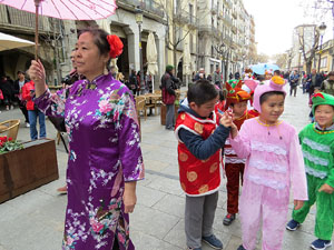 Celebraci&oacute; de l'any nou xin&egrave;s, el 4717, any del Porc, a Girona
