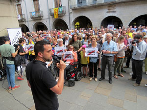 Concentraci&oacute; a la pla&ccedil;a del Vi per la independ&egrave;ncia i la llibertat dels presos pol&iacute;tics