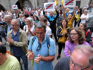 Concentraci&oacute; a la pla&ccedil;a del Vi per la independ&egrave;ncia i la llibertat dels presos pol&iacute;tics