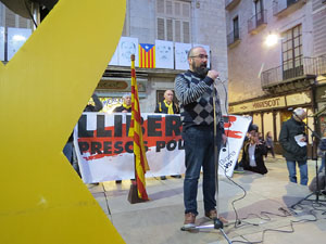 Concentraci&oacute; a la pla&ccedil;a del Vi per la independ&egrave;ncia i la llibertat dels presos pol&iacute;tics