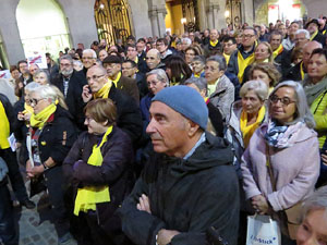 Concentraci&oacute; a la pla&ccedil;a del Vi per la independ&egrave;ncia i la llibertat dels presos pol&iacute;tics