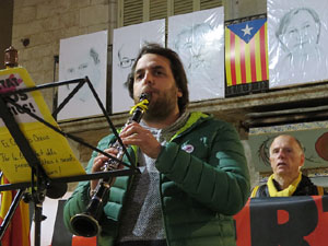 Concentraci&oacute; a la pla&ccedil;a del Vi per la independ&egrave;ncia i la llibertat dels presos pol&iacute;tics