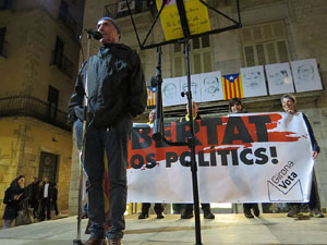 Concentraci&oacute; a la pla&ccedil;a del Vi per la independ&egrave;ncia i la llibertat dels presos pol&iacute;tics