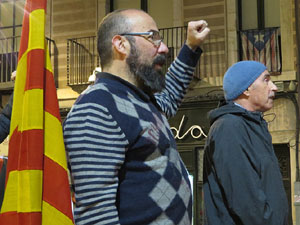 Concentraci&oacute; a la pla&ccedil;a del Vi per la independ&egrave;ncia i la llibertat dels presos pol&iacute;tics