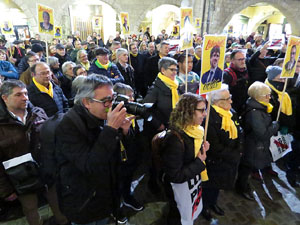 Concentració a la plaça del Vi per la independència i la llibertat dels presos polítics