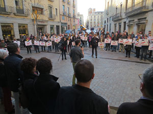 Concentraci&oacute; a la pla&ccedil;a del Vi el dijous 15 de mar&ccedil; de 2018