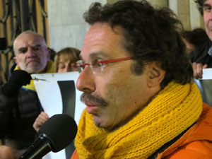 Concentraci&oacute; a la pla&ccedil;a del Vi per la independ&egrave;ncia i la llibertat dels presos pol&iacute;tics