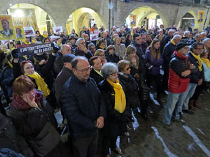 Concentraci&oacute; a la pla&ccedil;a del Vi per la independ&egrave;ncia i la llibertat dels presos pol&iacute;tics
