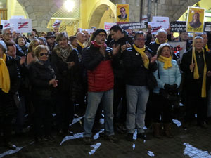 Concentraci&oacute; a la pla&ccedil;a del Vi per la independ&egrave;ncia i la llibertat dels presos pol&iacute;tics