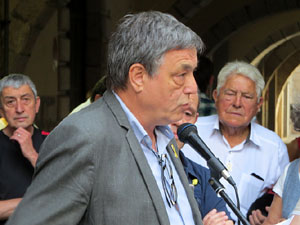 Concentraci&oacute; a la pla&ccedil;a del Vi per la llibertat dels presos pol&iacute;tics