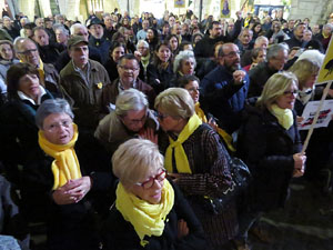 Concentraci&oacute; a la pla&ccedil;a del Vi per la independ&egrave;ncia i la llibertat dels presos pol&iacute;tics