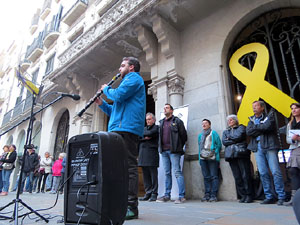 Concentraci&oacute; a la pla&ccedil;a del Vi per la independ&egrave;ncia i la llibertat dels presos pol&iacute;tics