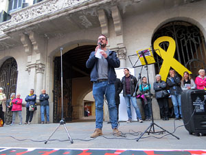 Concentraci&oacute; a la pla&ccedil;a del Vi per la independ&egrave;ncia i la llibertat dels presos pol&iacute;tics