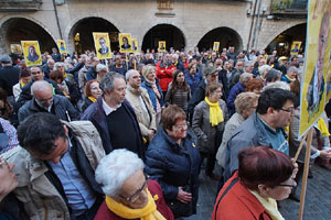 Concentraci&oacute; a la pla&ccedil;a del Vi per la independ&egrave;ncia i la llibertat dels presos pol&iacute;tics