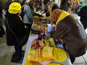 Concentraci&oacute; a la pla&ccedil;a del Vi per la independ&egrave;ncia i la llibertat dels presos pol&iacute;tics