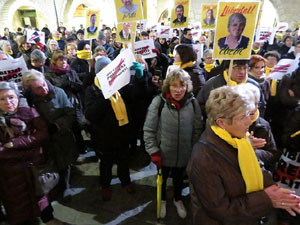 Concentraci&oacute; a la pla&ccedil;a del Vi per la independ&egrave;ncia i la llibertat dels presos pol&iacute;tics