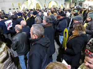 Concentraci&oacute; a la pla&ccedil;a del Vi per la independ&egrave;ncia i la llibertat dels presos pol&iacute;tics