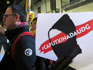 Concentraci&oacute; a la pla&ccedil;a del Vi per la independ&egrave;ncia i la llibertat dels presos pol&iacute;tics