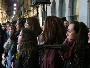 Concentraci&oacute; a la pla&ccedil;a del Vi per la independ&egrave;ncia i la llibertat dels presos pol&iacute;tics