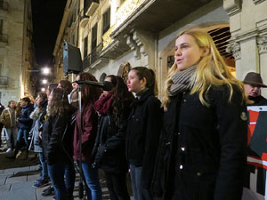 Concentraci&oacute; a la pla&ccedil;a del Vi per la independ&egrave;ncia i la llibertat dels presos pol&iacute;tics