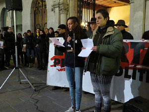 Concentraci&oacute; a la pla&ccedil;a del Vi per la independ&egrave;ncia i la llibertat dels presos pol&iacute;tics