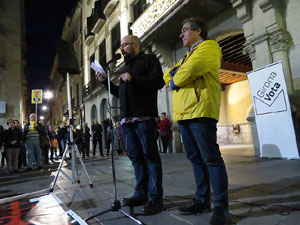 Concentraci&oacute; a la pla&ccedil;a del Vi per la independ&egrave;ncia i la llibertat dels presos pol&iacute;tics
