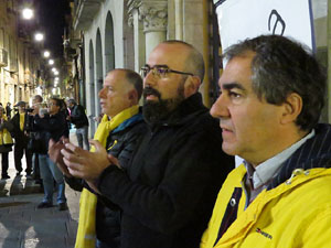 Concentraci&oacute; a la pla&ccedil;a del Vi per la independ&egrave;ncia i la llibertat dels presos pol&iacute;tics