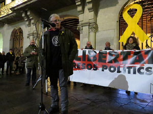 Concentraci&oacute; a la pla&ccedil;a del Vi per la llibertat dels presos pol&iacute;tics