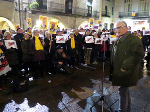 Concentraci&oacute; a la pla&ccedil;a del Vi per la llibertat dels presos pol&iacute;tics