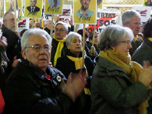 Concentraci&oacute; per la llibertat dels presos pol&iacute;tics a la pla&ccedil;a del Vi