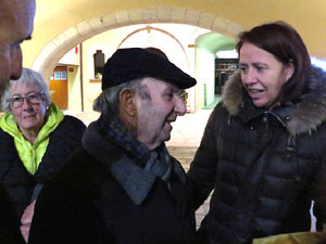 Concentraci&oacute; per la llibertat dels presos pol&iacute;tics a la pla&ccedil;a del Vi