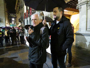 Concentraci&oacute; a la pla&ccedil;a del Vi per la independ&egrave;ncia i la llibertat dels presos pol&iacute;tics